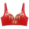 Natal Year Red Bra Wedding Big Red Gathering Breathable No Steel Ring Suit