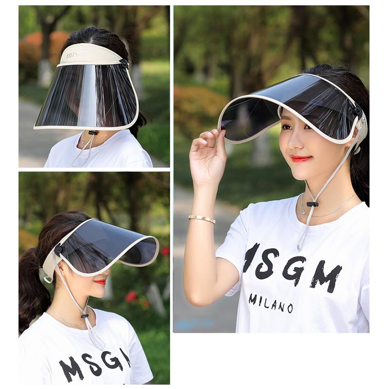 Outdoors Anti-Uv Visor Sun Hat Men Women Foldable Sport Solar Protection Portable Face Cover Shield Sunshade Cap Summer Sun Hats