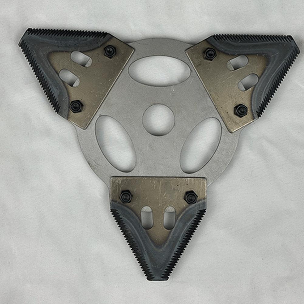 Brush Cutter Blade 3 Teeth Carbon Steel Lawn Mower Accessories Garden Trimmer Triangular Blades Serrated Triangular Blade