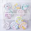 Hand-Woven Anti-Collision Crib Bumper - Soft, Knotted, Twist Design for Infant Safety