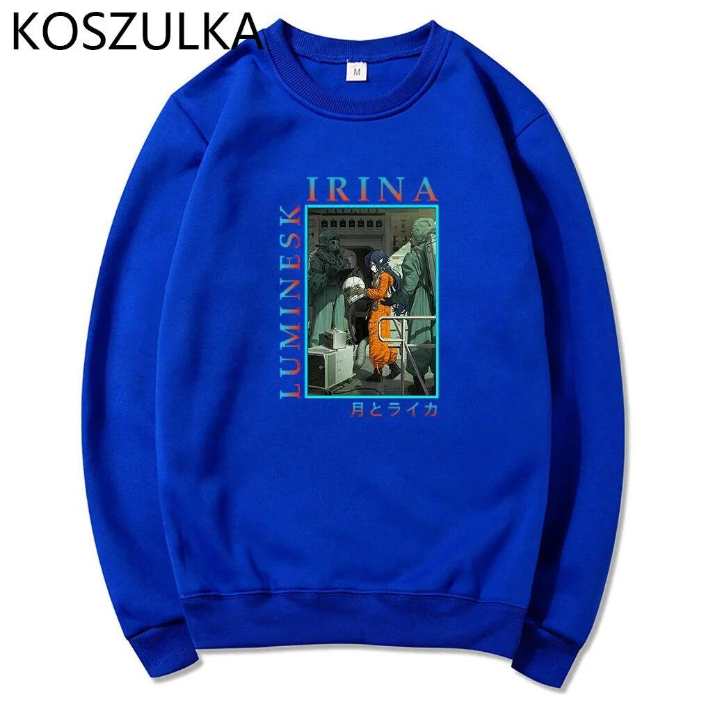 

Ирина, толстовка с капюшоном в стиле аниме «Вампир-космонавт», мужская и женская толстовка с капюшоном, мягкий пуловер в стиле манга, толстовка, одежда, забавные толстовки 3XL