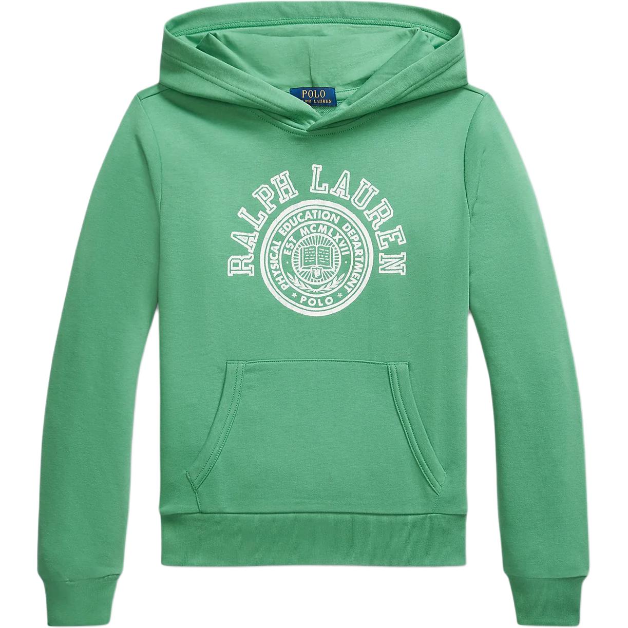 Худи Polo Ralph Lauren Логотип Длинный рукав Детские худи Зеленый 323971334-001 S