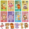 8Pcs Different Animals Theme Selfs Adhesive Vinyls Decals For Electronics Customization Waterproof Scratch Resistant