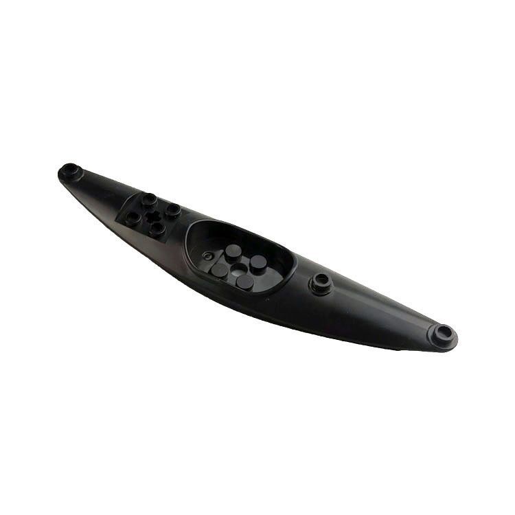 Black Canoe Swat Miniature Rowing Dinghy Small Particle Accessories Building Block Toy Shield