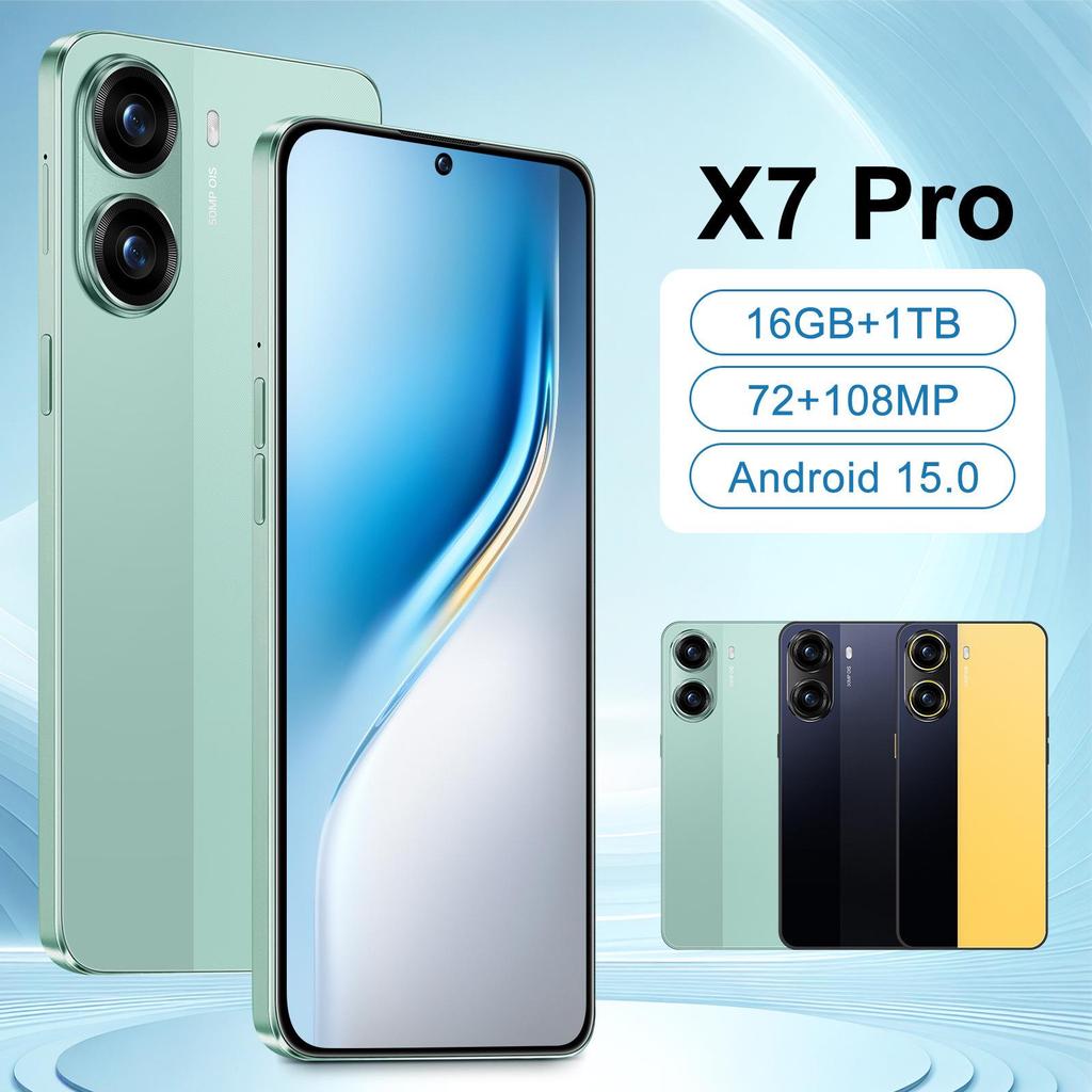 X7 Pro Android Smartphone: 7.3" Ultra-large Screen, 16+1T, Overseas Edition.