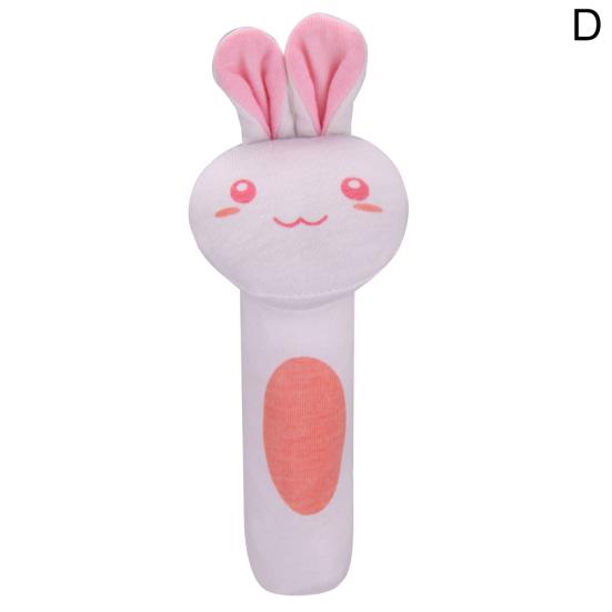 Baby Niedlichen Cartoon Form Weiche Hand Rassel mit Sound Greif Spielzeug Wiege Ornament
