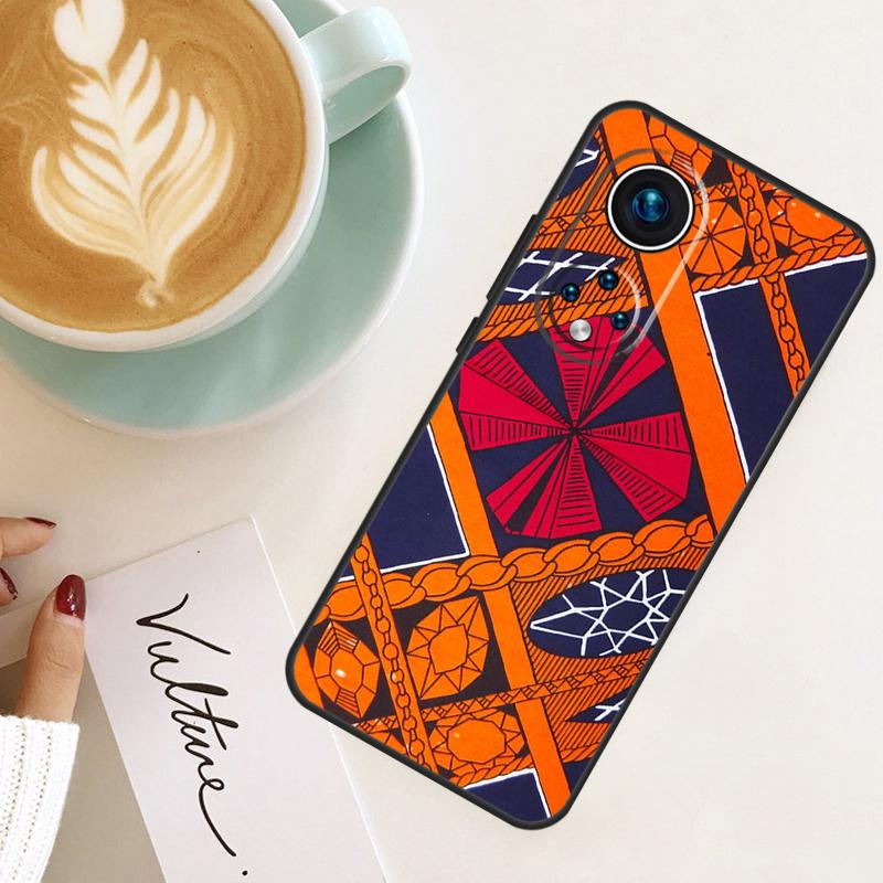 

African Style Fabric Print For Honor Magic 8 Pro 7 6 5 Lite Case For Honor 400 200 50 70 90 X8c X9a X9b X9c X9d Win RT Honor Magic6 Pro