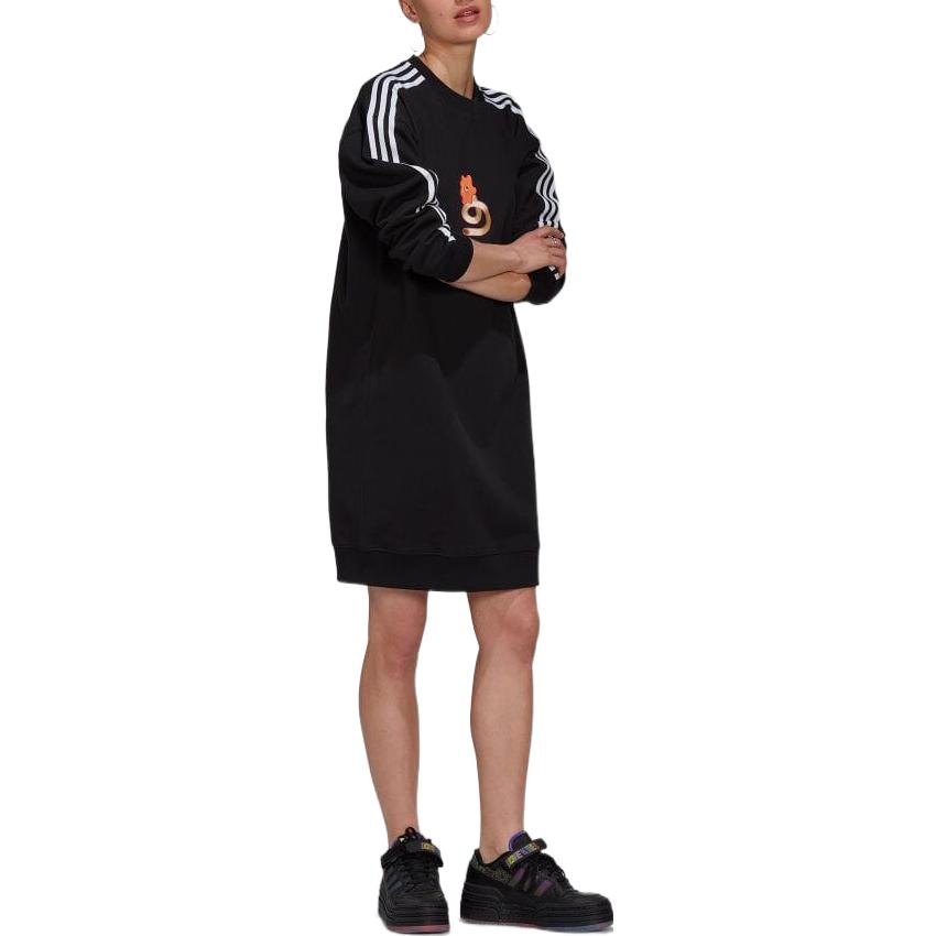 Adidas Originals Long Sleeved Dress Women's Black HT3773