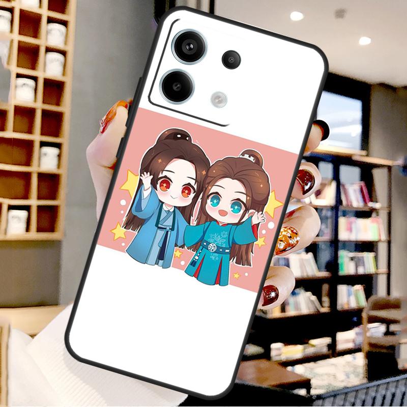 

WORD OF HONOR Chibi For Xiaomi Redmi Note 13 Pro 9 10 11 12 14 15 Pro Plus Case For Redmi 15 12C 13C 14C 10C 15C Redmi 14C