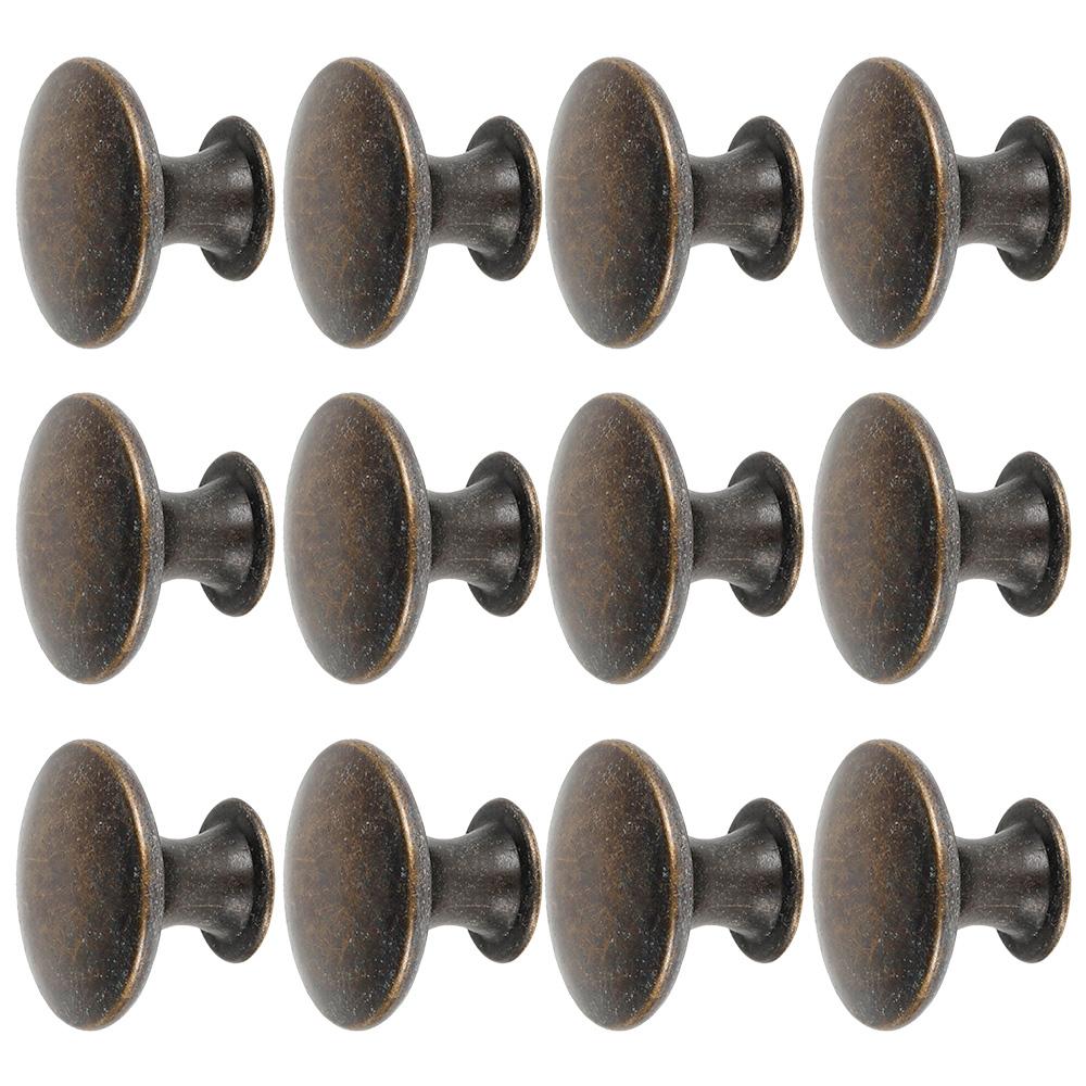 Vintage Knob Cabinet Handles Stainless Steel Drawer Hand Pulls Replacement Furniture Door Hardware Black Silver DIY Knobs