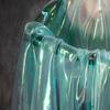 Buntes glitzerndes Netzgewebe Illusionäre Farbfotografie Hintergrund Transparentes Gaze-Kleid Performance-Kleidung Stoff