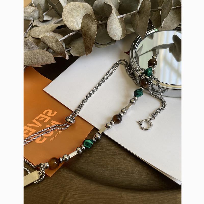 Handmade Stainless Steel Pendant Necklace With Geometric Design For Men And Women