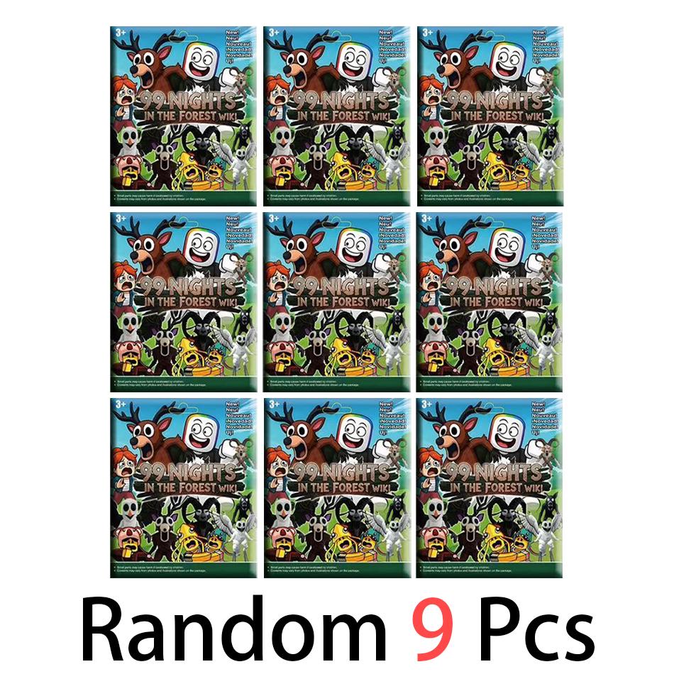 Neues 10-teiliges Set 99 Nächte im Wald Hirsch BeutelFiguren WolfsFiguren Spielzeug Ornament Dekoration Sammlung WeihnachtsSpielzeug Geschenke