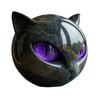 Mini Cat Stone Resin Cat Head Figurine Collectible Healing Stone Marble Texture Cat Stone Keepsake Gift for Cat Lovers Women Men
