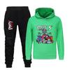 Poppy playtime children's hooded sweatshirt trousers casual sports suit 5707