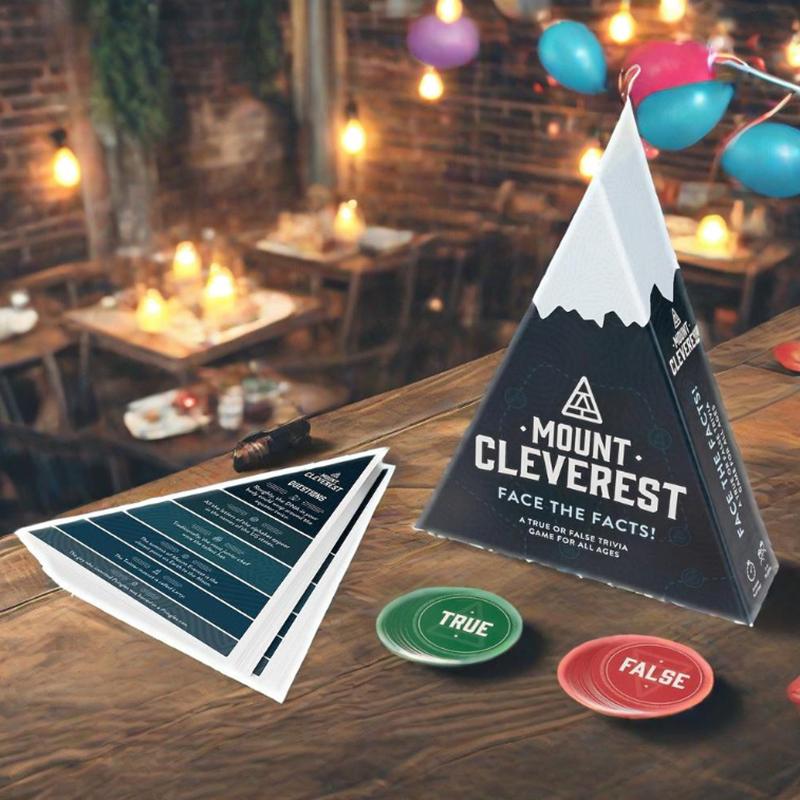 The Smartest Mountain True Or False Trivia Game Fun Adults & Kids Game Family Card Game Travel Party Games Gift For Boys Girls