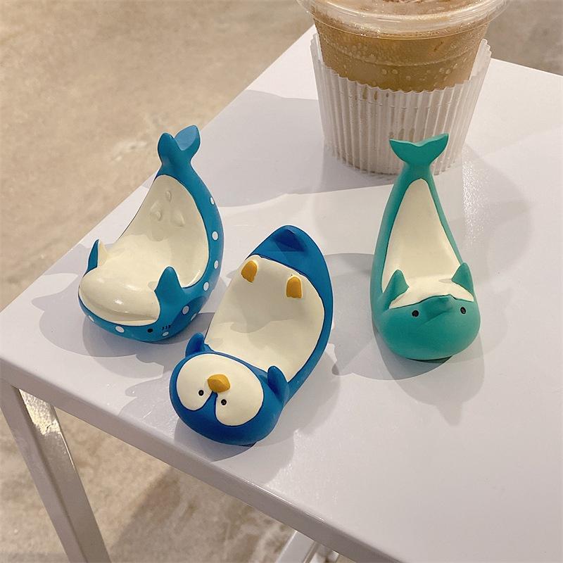 Three Dimensional Cute Dolphin Cartoon Animal Stand Desktop Lazy Stand