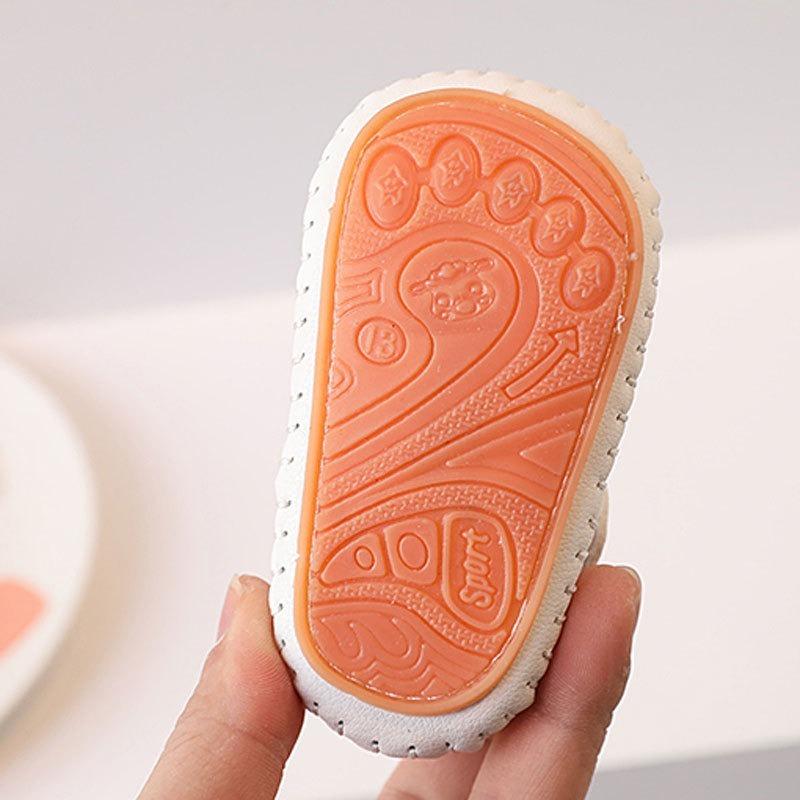 Lauflernschuhe für Baby-Mädchen im Alter von 6-12 Monaten. Einjährige Prinzessinnen-Stil Sandalen mit weicher Sohle, geeignet für Frühling und Sommer.