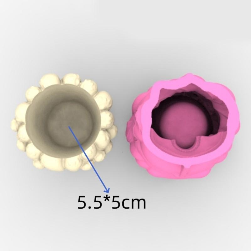Creative Silicone Flower Pot Mold with Girl Design For Succulent Cement Crafts DIY Home Decors Reusable Gardening Tool