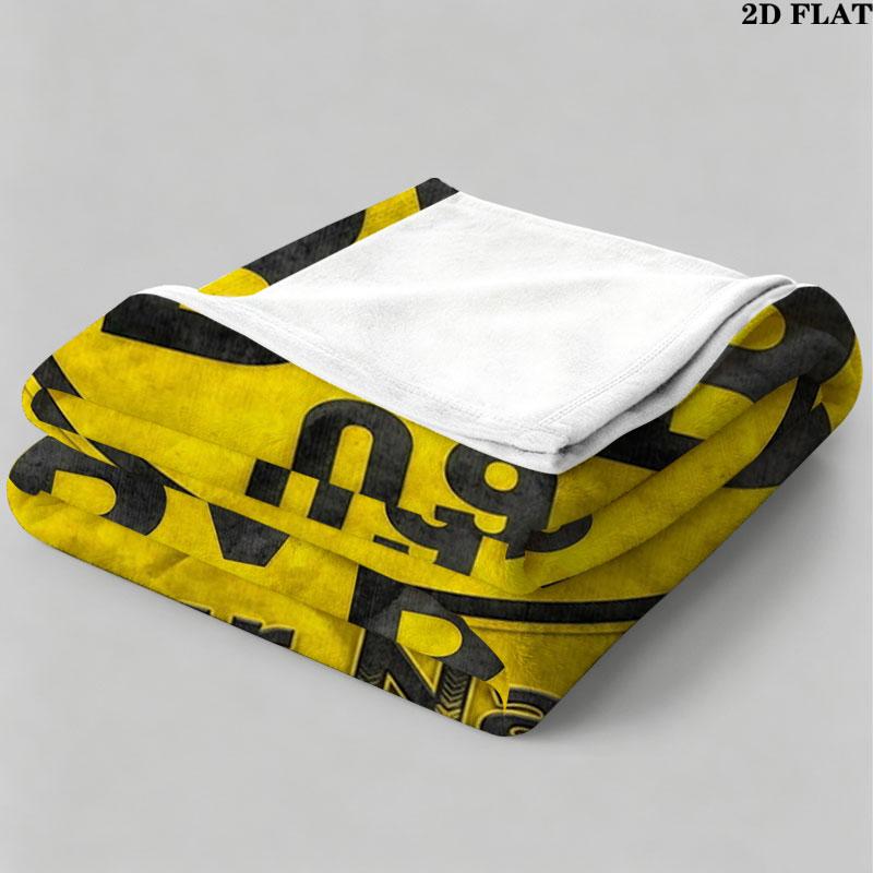 1PC Borussia Custom Name Patterned Flannel Blanket Suitable For All Seasons for Home Decor Warmth and Comfort Gifts Holiday Present