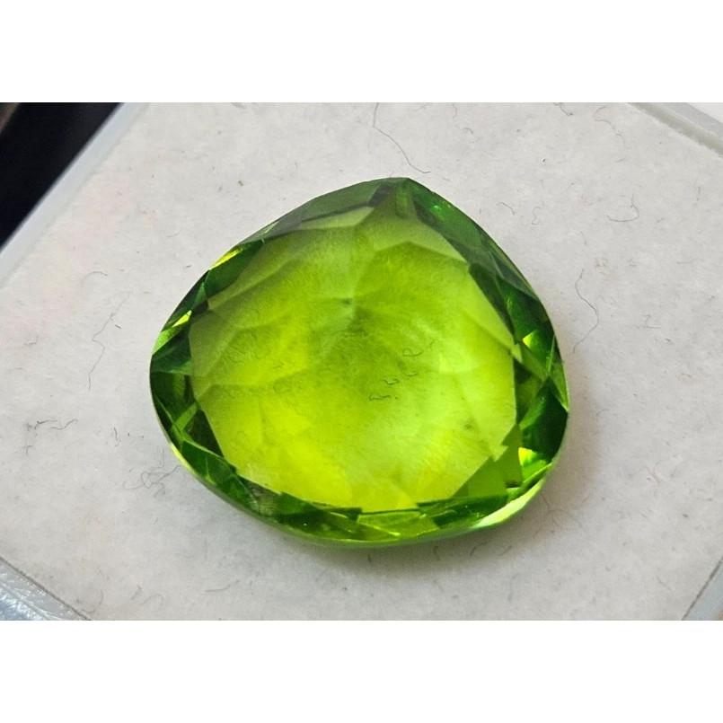 Peridot Green Natural 10+ Ct Pear Cut Fabulous Certified Loose Gemstone