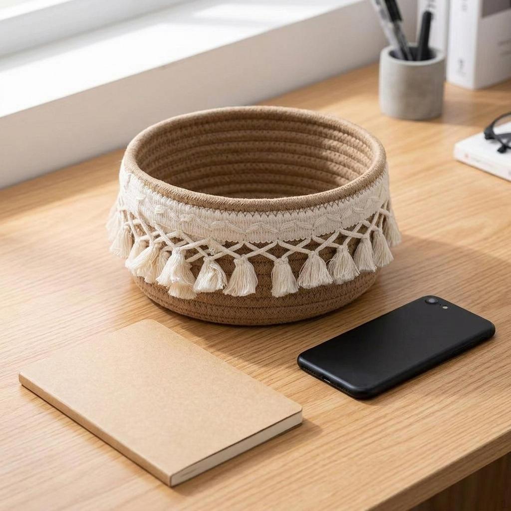 Basket for Makeup And Perfumes, Practical Decorative Organizer The Dining Room, Office Or
