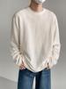 Men's Trendy Japanese Striped Long-Sleeve Loose-Fit T-Shirt