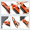 Professional Gauge Carpenter Tool Profile Scribing Ruler Contour Gauge (1Tool+1Pencil)