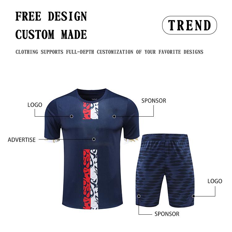 Team Wholesale Football Soccer Uniform Personalized Soccer Wear Jersey Football Uniform Shirt