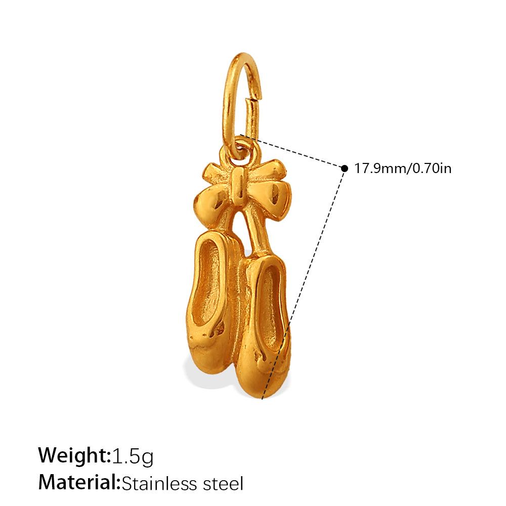 Gold Shoe Bag Clothing Modeling Versatile Pendant, Exquisite Three-Dimensional Design Personalized Diy Jewelry Accessories
