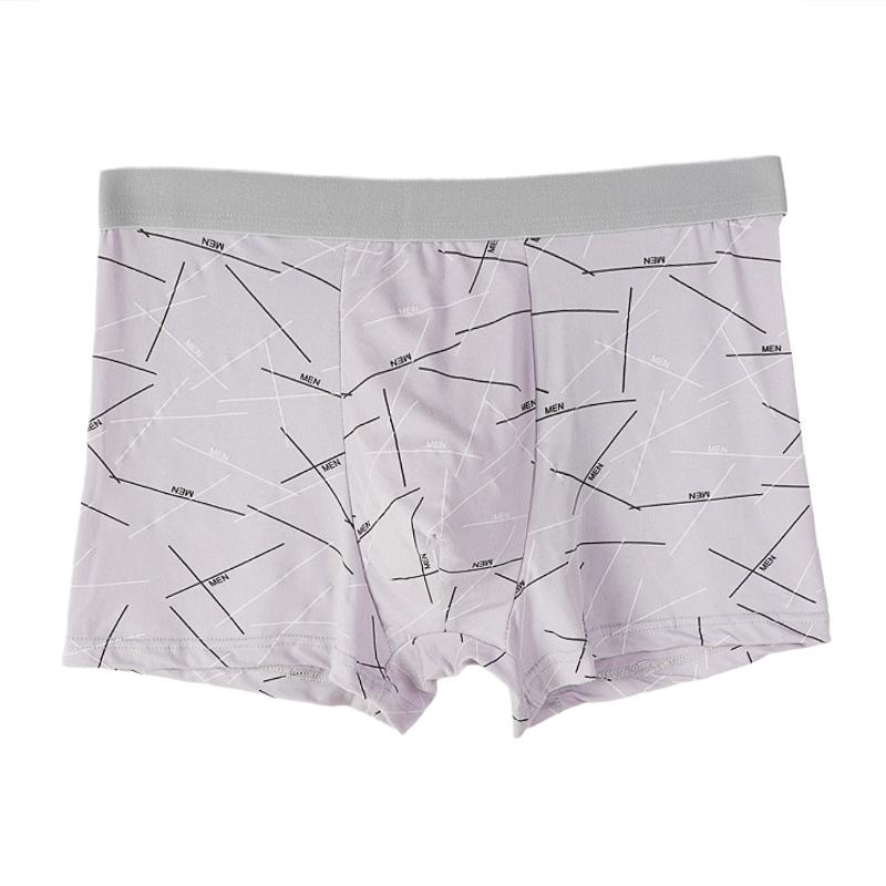 4PCS Men's Mid-waist Boxers Briefs Seamless Soft Breathable Panties Trendy Boxer Underwear XL-4XL