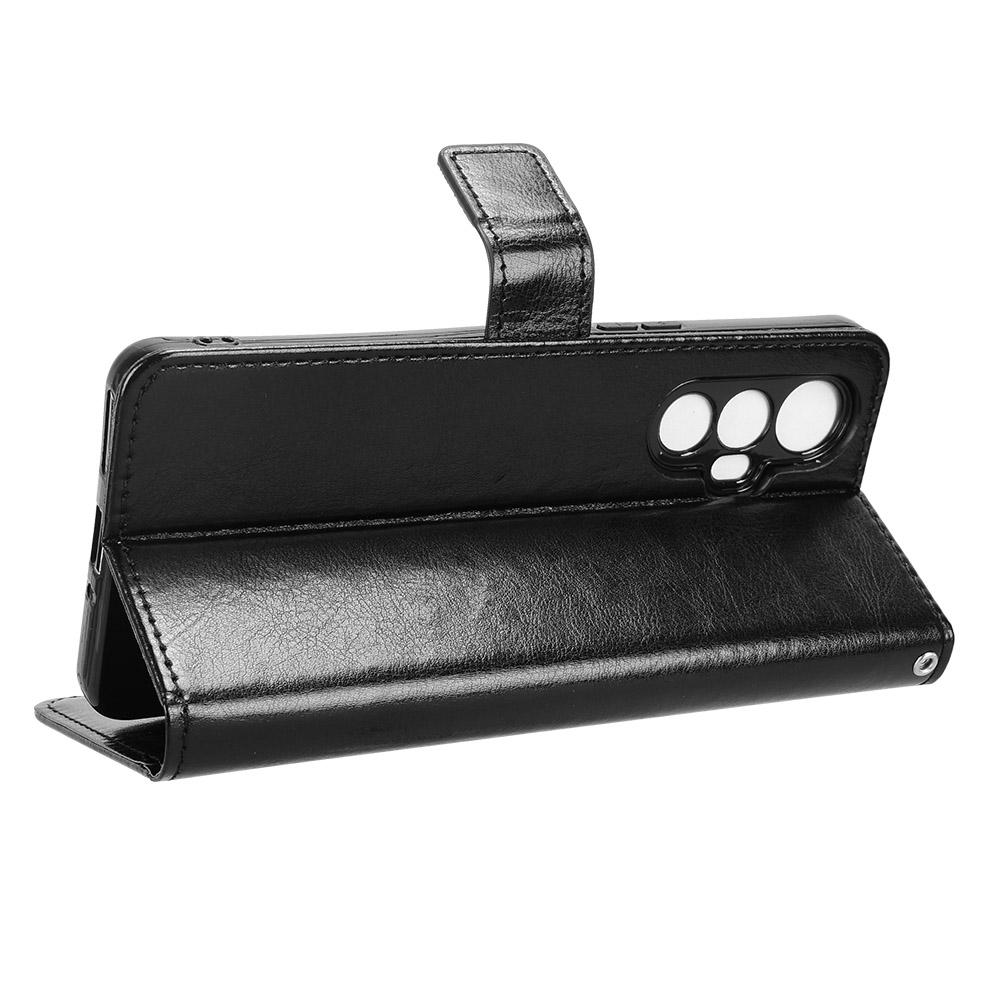 כיסוי ארנק טלפון מעור PU במרקם עור סוס משוגע עבור Cubot Max 5