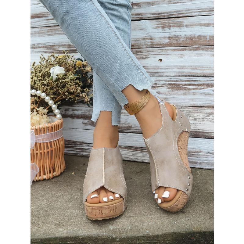 Wedge Sandals Fashion Casual Fish Mouth Sandals Women's Hot Sandals