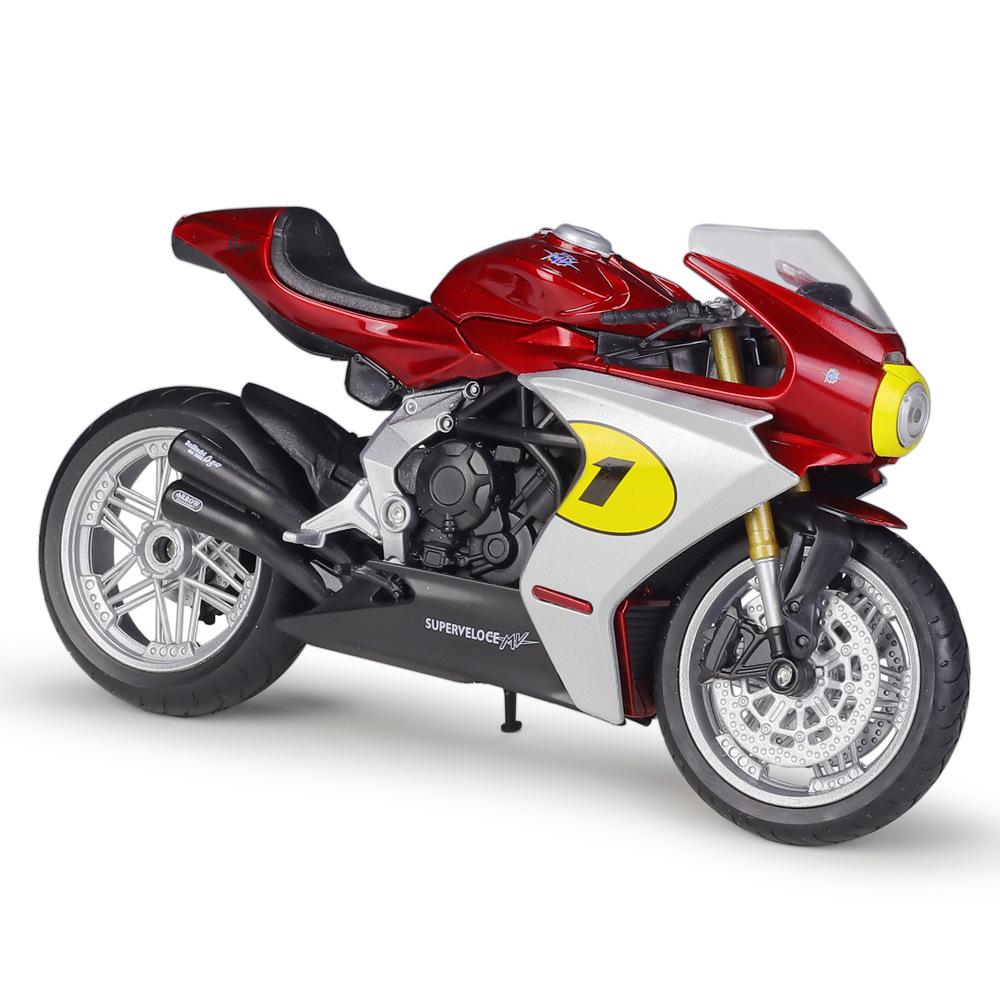 

WELLY 1/12 MV Agusta Superveloce Ago Сплав Гоночный Мотоцикл Модель Литой Металл Уличный Мотоцикл Модель Симуляция Детская Игрушка Подарок красный