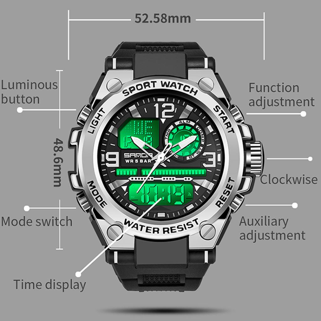 Products Sanda Zb Phantom New Trend Cool Special Cool Special Clear Watch Mens Waterproof Nights Fantasy Sports Electronics