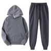 Versatile Casual Loose Hoodie and Sweatpants Two-Piece Set