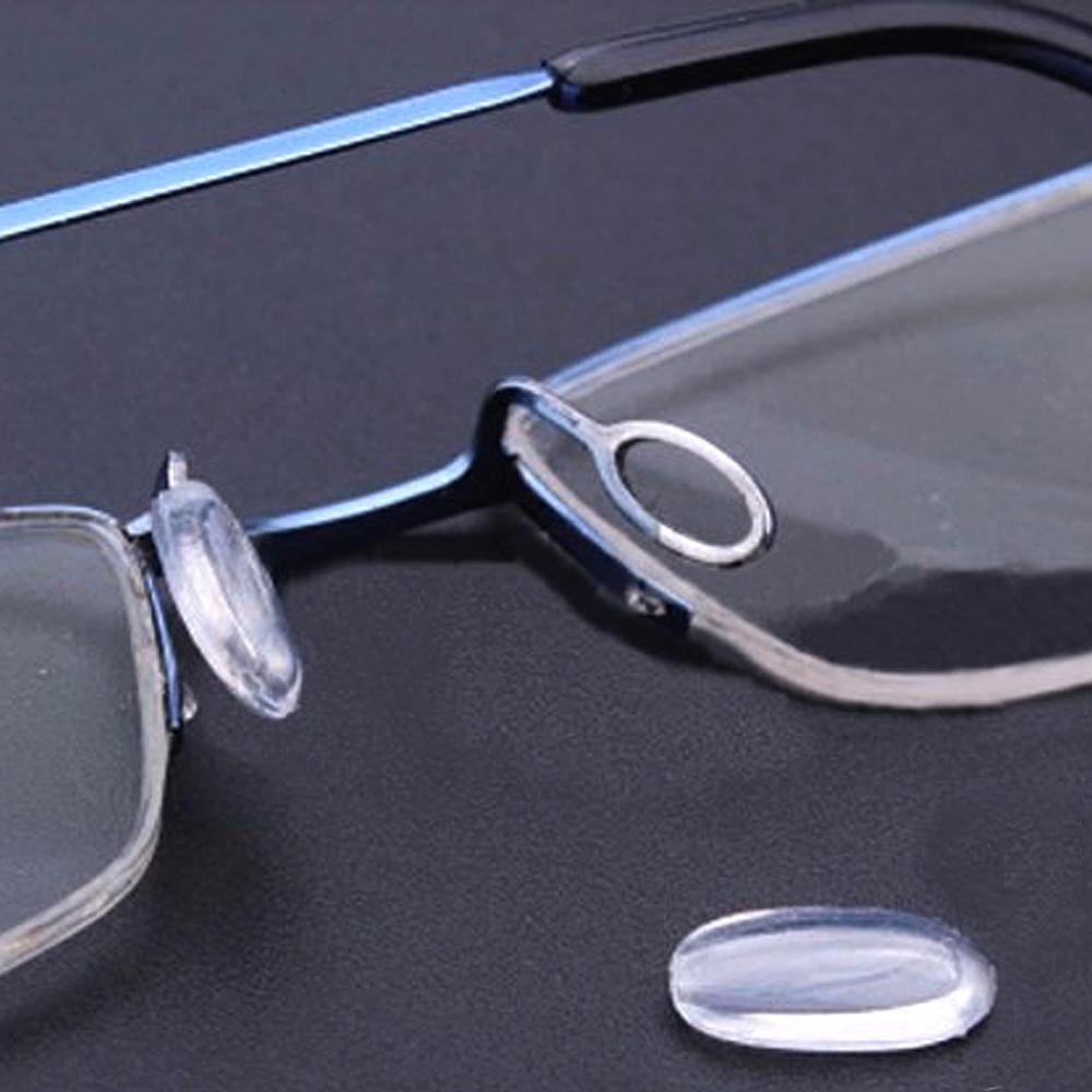 10Pairs(20pcs)Eyeglasses Push-in Soft Silicone Nose Pads For Plastic Steel Glasses Nose Pads