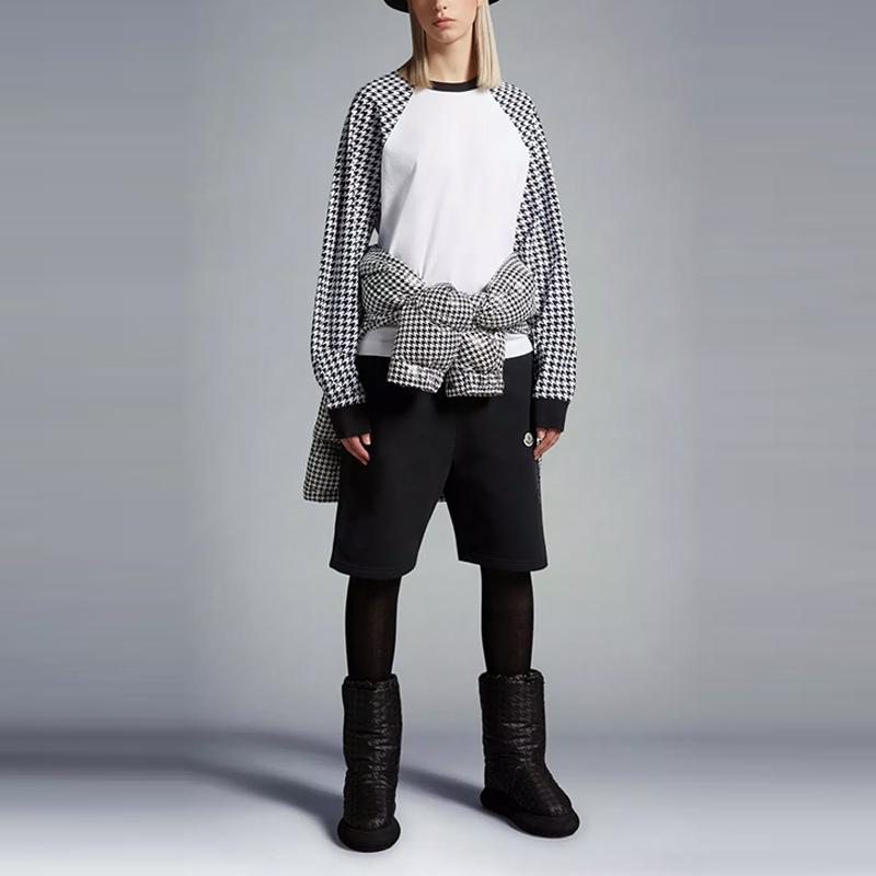 Moncler X Frgmt Hiroshi Fujiwara Drawstring Letter Logo Casual Shorts Unisex Shorts Black I209U8H00003M2372999