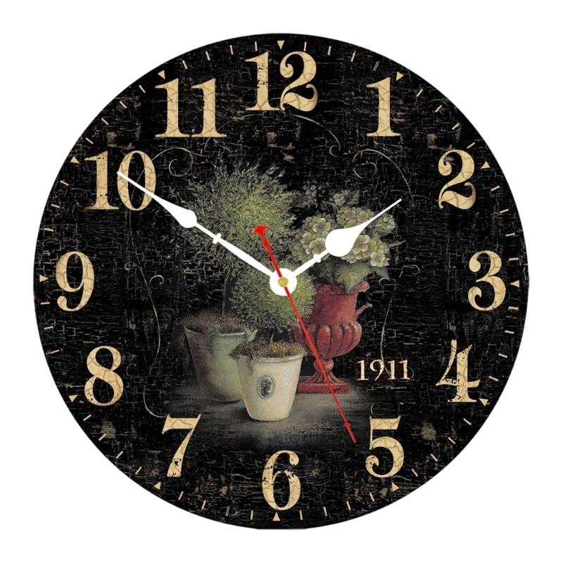 Silents None Ticking Wall Clocks Battery Operated,Decorative Clock for Bathroom Kitchen Living Room Decorative Clock