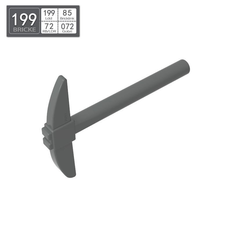 

BRICKE 3841 Мотыга из кубиков - Совместима с аксессуарами LEGO MOC, Заказ по таблице. 50g (~116 pcs)