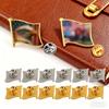 5Pcs Sublimation Blank Pins DIY Button Badge Sublimation Blank Base Pins Sublimation Blanks Flag Pin DIY Craft Jewellery Making