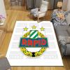 Rapid Vienna Flannel Printed Carpet, Home Sofa Decoration for Living Room & Bedroom, Non‑Slip Play Flannel Floor Mat for Game Room
