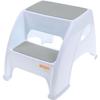 Step Stool - - Toddler &; Me 2 Up - Non-slip and Textured - Up To 135kg for Children and Adults - Grey