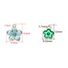 10Pcs/Lot Enamel Flower Shape Charms Pendants Necklace Bracelet Charms for DIY Jewelry Making Supplies Accessories