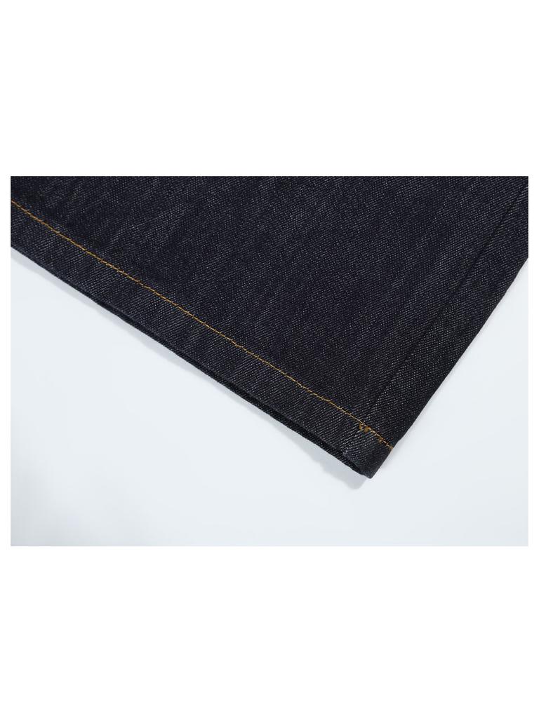 GUBIN (W) Selvedge Double Knee Line Denim Pants