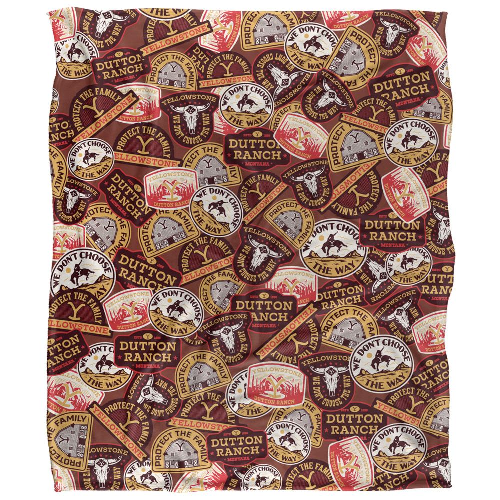 Yellowstone Silky Badge Supersoft Blanket