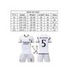 Kids Real Madrid Bellingham Soccer Jersey Set - White Polyester Training Uniform