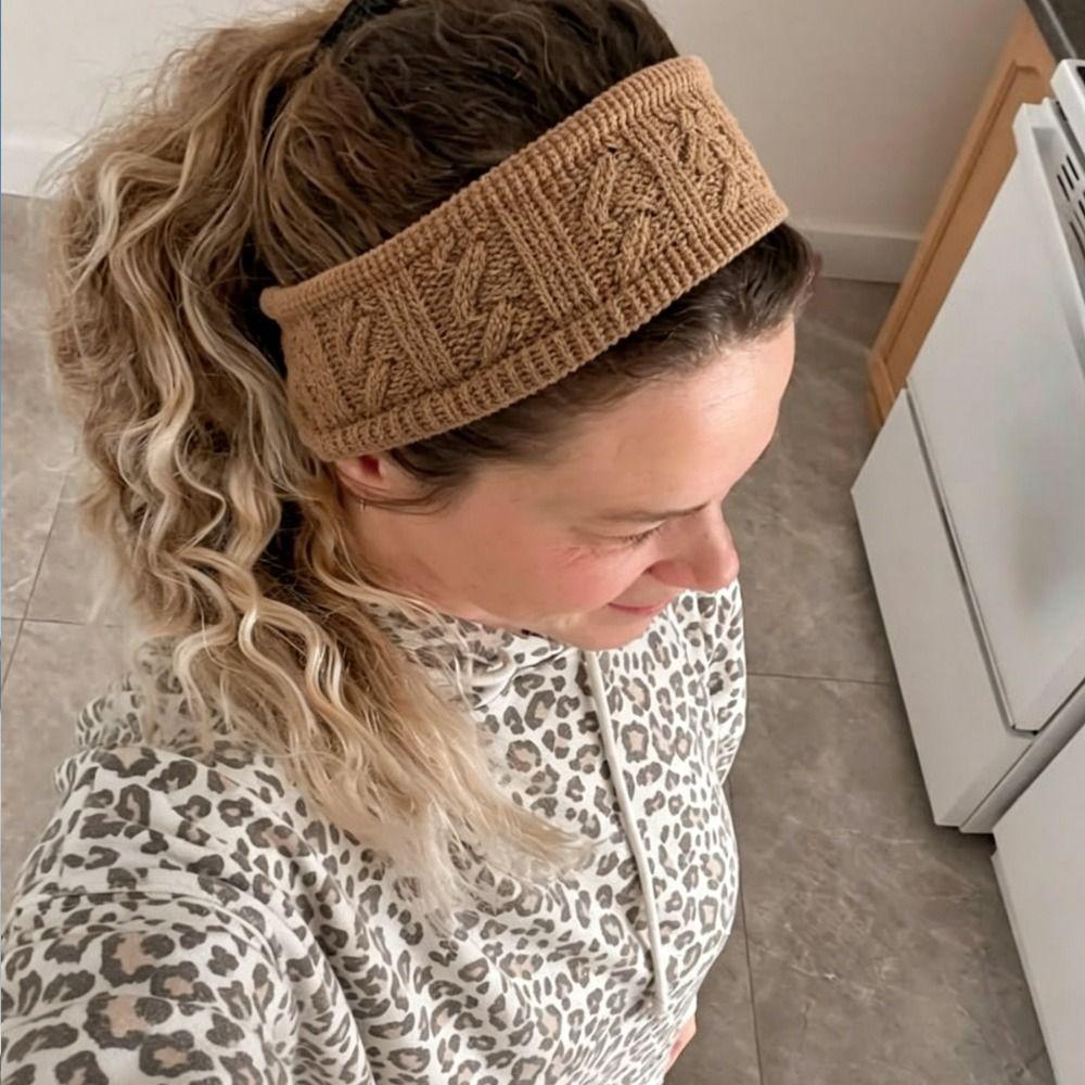 Wide Ear Warmer Headband Knitted Head Wrap Gifts Knitted Headband Cold Weather Wear