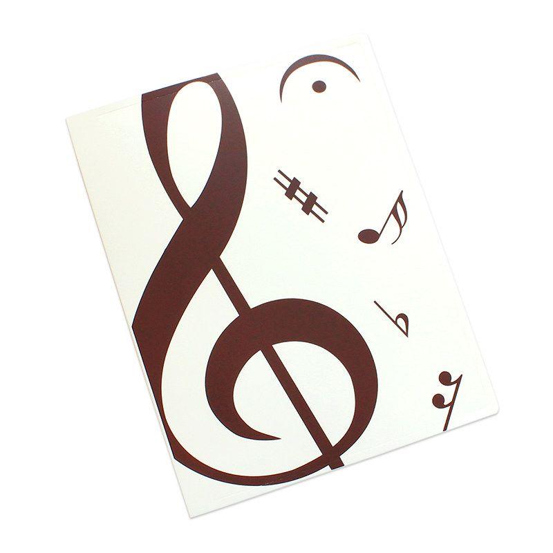 Taiwan Import Multi-Layer Piano Score Clip A4 Insert 20 Pages Music Score Folder Note Cover Playing Recitation Performance White
