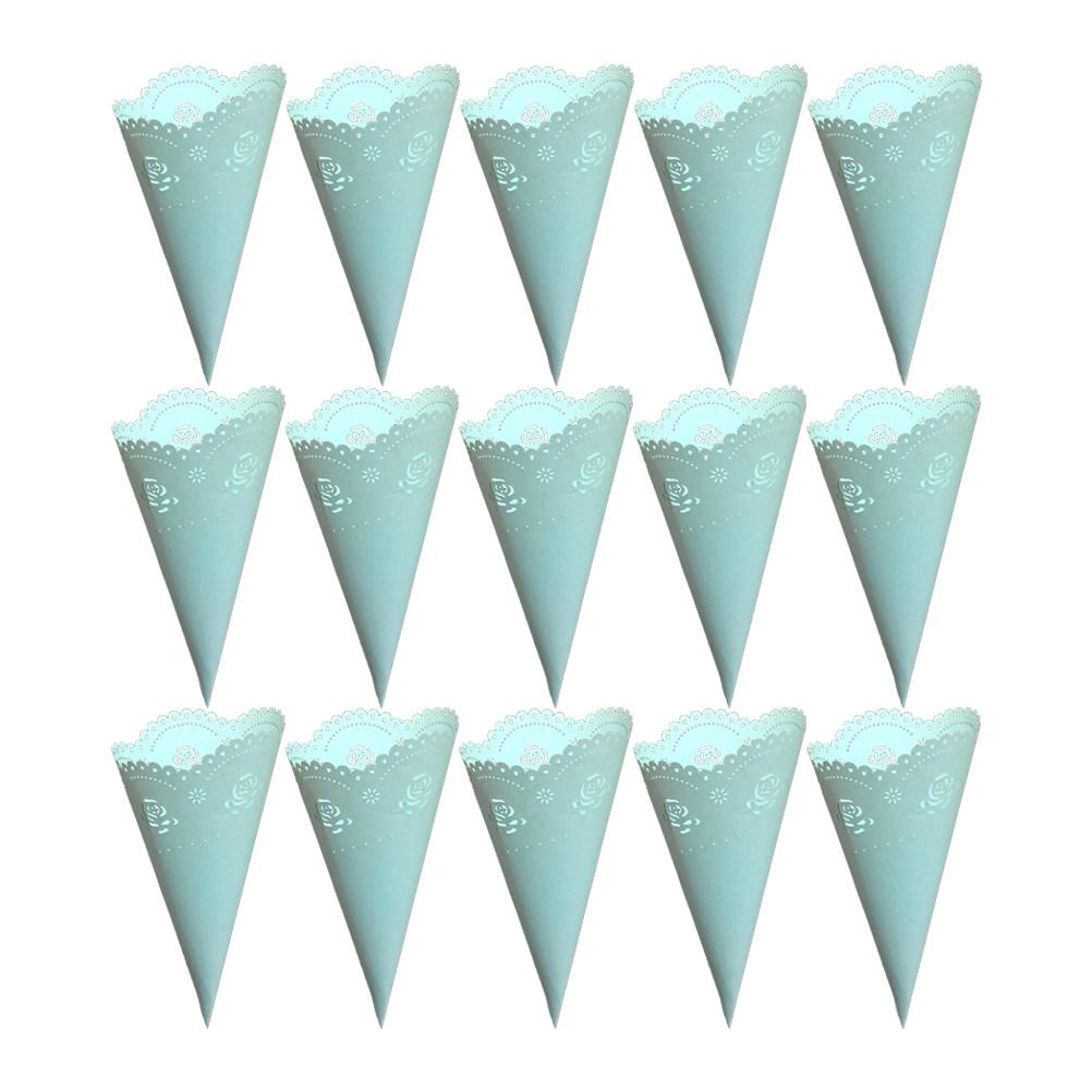 20 pcs Party Banner Decoration Birthday Halloween Christmas New Year Paper Cones Wedding Confetti Cones Paper Hollow